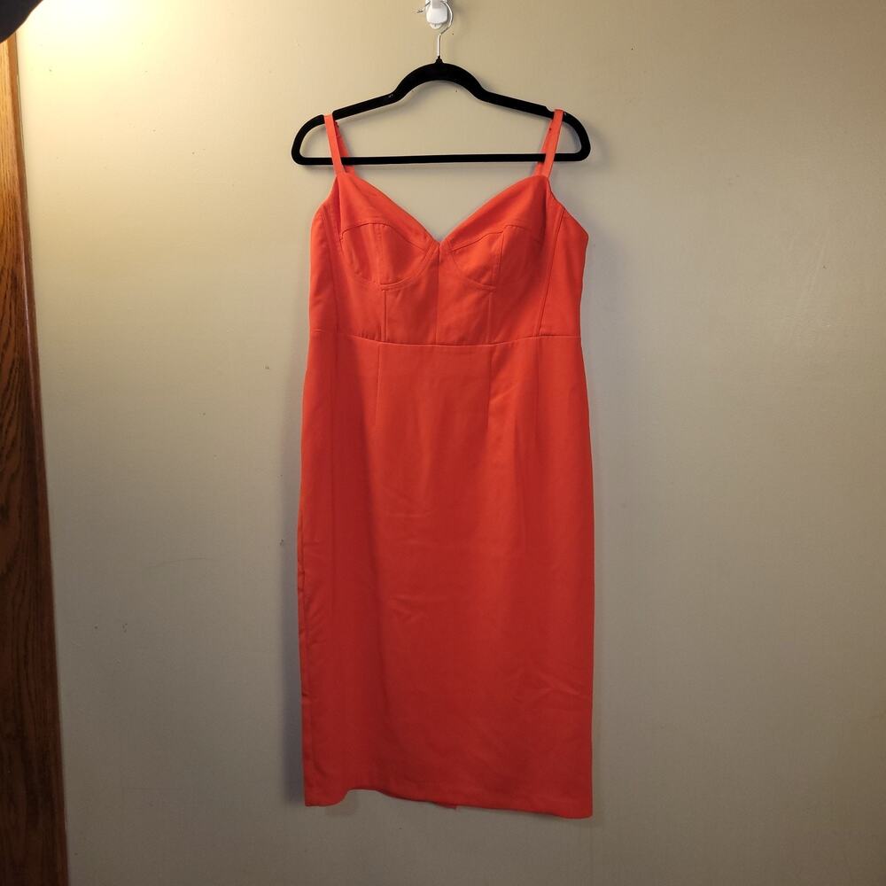 Sergio Hudson x Target Red Bustier‎ Midi Dress NWT size L
